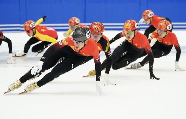 中国短道速滑队训练情况