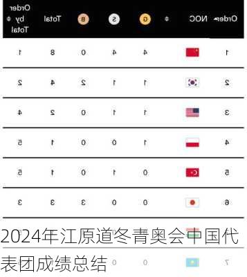 2024年江原道冬青奥会中国代表团成绩总结