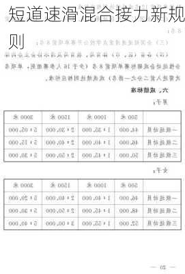 短道速滑混合接力新规则