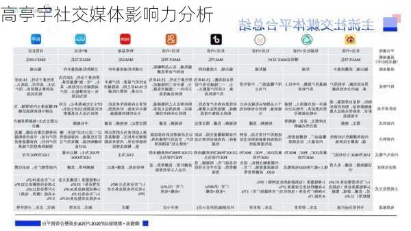 高亭宇社交媒体影响力分析