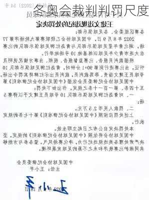 冬奥会裁判判罚尺度