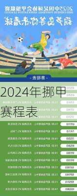 2024年挪甲赛程表