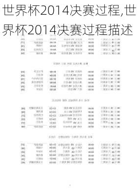 世界杯2014决赛过程,世界杯2014决赛过程描述