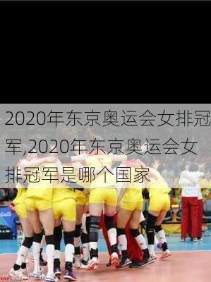 2020年东京奥运会女排冠军,2020年东京奥运会女排冠军是哪个国家