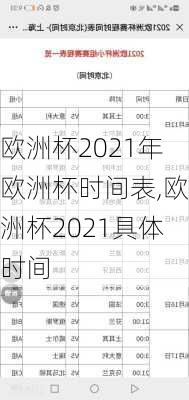 欧洲杯2021年欧洲杯时间表,欧洲杯2021具体时间