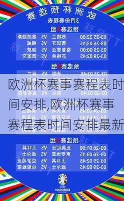 欧洲杯赛事赛程表时间安排,欧洲杯赛事赛程表时间安排最新