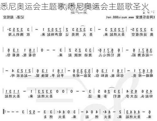 悉尼奥运会主题歌,悉尼奥运会主题歌圣火