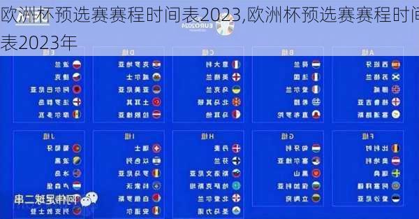 欧洲杯预选赛赛程时间表2023,欧洲杯预选赛赛程时间表2023年