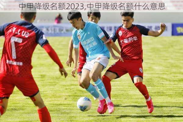 中甲降级名额2023,中甲降级名额什么意思