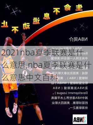 2021nba夏季联赛是什么意思,nba夏季联赛是什么意思中文百科