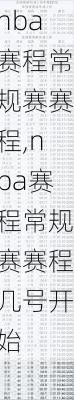 nba赛程常规赛赛程,nba赛程常规赛赛程几号开始