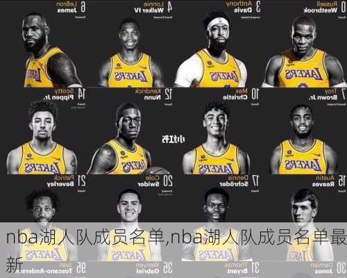 nba湖人队成员名单,nba湖人队成员名单最新