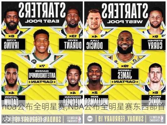 nba公布全明星赛,NBA公布全明星赛东西部首发