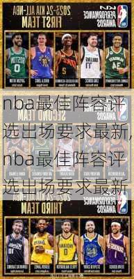 nba最佳阵容评选出场要求最新,nba最佳阵容评选出场要求最新