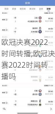 欧冠决赛2022时间转播,欧冠决赛2022时间转播吗