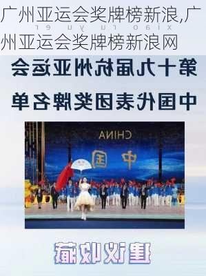 广州亚运会奖牌榜新浪,广州亚运会奖牌榜新浪网