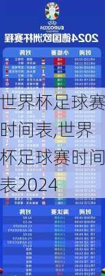 世界杯足球赛时间表,世界杯足球赛时间表2024