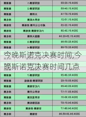 今晚斯诺克决赛时间,今晚斯诺克决赛时间几点