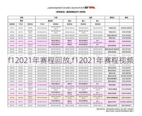 f12021年赛程回放,f12021年赛程视频