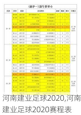 河南建业足球2020,河南建业足球2020赛程表