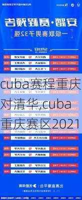 cuba赛程重庆对清华,cuba重庆赛区2021