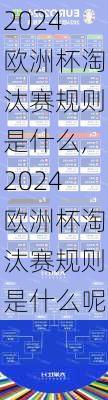 2024欧洲杯淘汰赛规则是什么,2024欧洲杯淘汰赛规则是什么呢