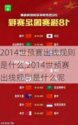 2014世预赛出线规则是什么,2014世预赛出线规则是什么呢