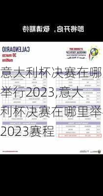 意大利杯决赛在哪里举行2023,意大利杯决赛在哪里举行2023赛程