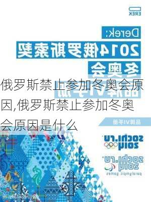 俄罗斯禁止参加冬奥会原因,俄罗斯禁止参加冬奥会原因是什么