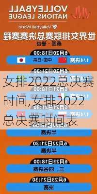 女排2022总决赛时间,女排2022总决赛时间表