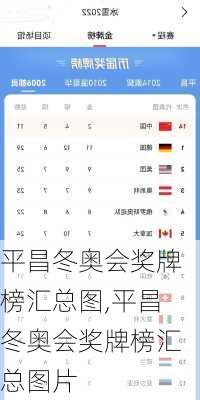 平昌冬奥会奖牌榜汇总图,平昌冬奥会奖牌榜汇总图片